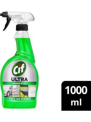 Cif Ultra Anında Etki Kir ve Yağ Çözücü 1000 ml
