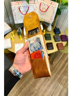 Cüzcan Signum Hakiki Deri Minimalist Katlamalı Cüzdan - Para Portföyü