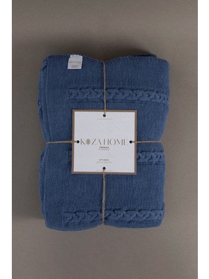 Trenza Indigo Çift Kişilik Battaniye 15040