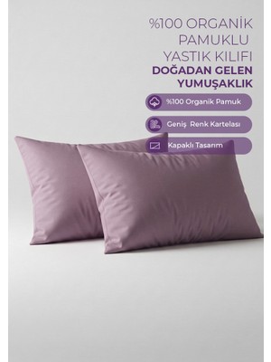 Days In Colours %100 Pamuk Ranforce 2'li Yastık Kılıfı Seti - Dolmabahçe Serisi
