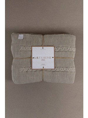 Koza Home Trenza Vizon Tek Kişilik Battaniye 15036