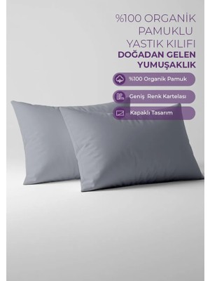 Days In Colours %100 Pamuk Ranforce 2'li Yastık Kılıfı Seti - Dolmabahçe Serisi