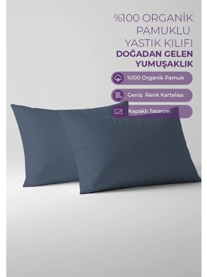 Days In Colours %100 Pamuk Ranforce 2'li Yastık Kılıfı Seti - Dolmabahçe Serisi