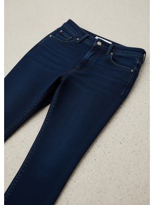 Mavi Tess Gold Luxury Indigo Mavisi Kadın Jean Pantolon Normal Bel Dar Paça Tencel Kumaş 100328-82196