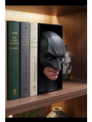 Book Nook Batman Süper Kahraman Figürlü Kitap Tutucu Dekoratif Kitaplık Dekoru Kitap Aksesuarı