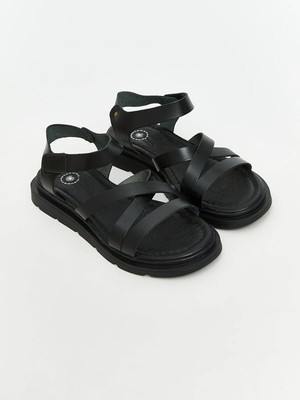 Lc Waikiki Yeni Sezon Deri Görünümlü Kadın Sandalet