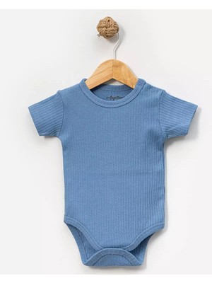 Angeltouch Pamuklu Kız Erkek Bebek Body Atlet Kısa Kol Penye Renkli