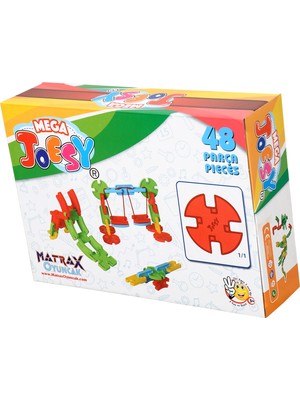 Matrax Oyuncak Mega Joesy® 48 Parça Eğitici Yaratıcı Bloklar Hediyelik Seçeneği