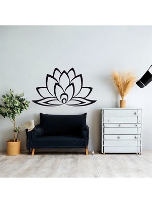 Asa Store Lazer Kesim Metal Duvar Dekoru, Aloe Vera Bitki Çiçeği, Çiçek 40 cm