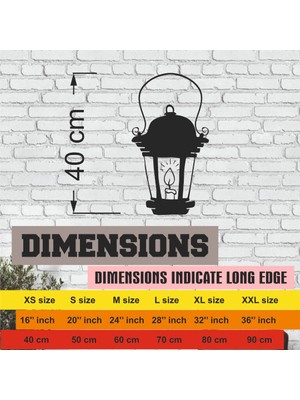 Asa Store Lazer Kesim Metal Duvar Dekoru, Lamba 40 cm