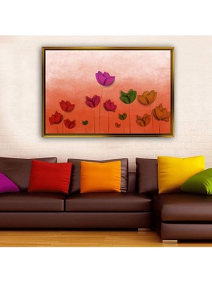 Giyense Altın Çerçeveli Dekoratif Tablo RG1876