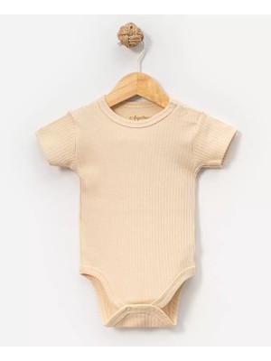 Angeltouch Pamuklu Kız Erkek Bebek Body Atlet Kısa Kol Penye Renkli