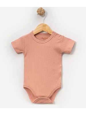 Angeltouch Pamuklu Kız Erkek Bebek Body Atlet Kısa Kol Penye Renkli