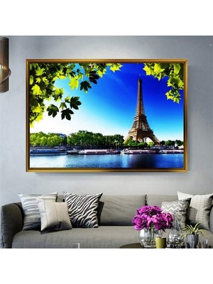 Giyense Altın Çerçeveli Dekoratif Tablo RG472