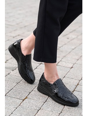 Panorama Hakiki Deri Kadın Babet Ortopedik Taban