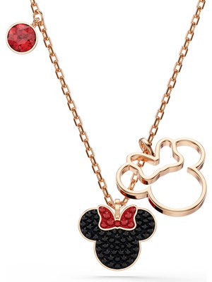 5737558 Swarovski  Kolye Mickey & Minnie Pendant, Multicolored, Rose Gold-Tone Plated