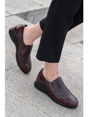 Panorama Hakiki Deri Kadın Babet Ortopedik Taban