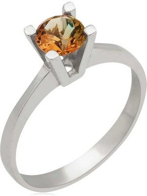 Pazarcan Gümüş Zultanit Tek Taş Bayan Yüzük