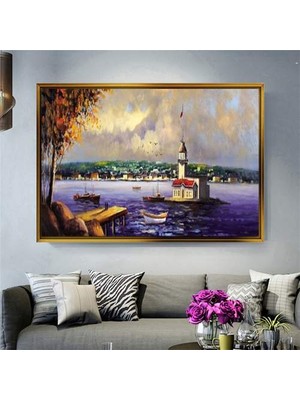 Giyense Altın Çerçeveli Dekoratif Tablo RG510