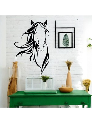 Asa Store Lazer Kesim Metal Duvar Dekoru, At Figürü Beygir 40 cm