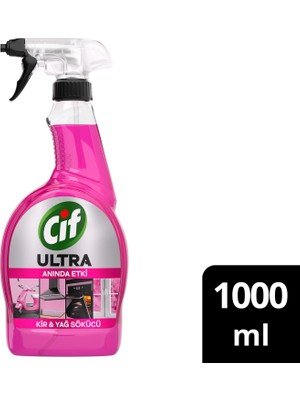 Cif Ultra Sprey Sakura Parfümlü Kir ve Yağ Sökücü 1000 ml