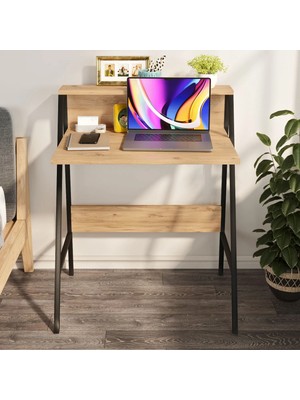 Ayz Piyano Çalışma Masası Çocuk Masası Oyuncu Masası Kahve Köşesi Çok Amaçlı Masa Siyah - Çam