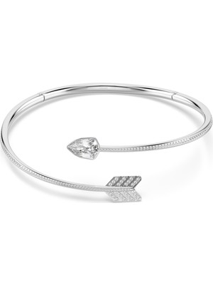 Swarovski Idyllia Gerdanlık, Karışık Kesimler, Ok, Beyaz, Rodyum Kaplama