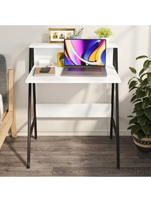 Ayz Piyano Çalışma Masası Çocuk Masası Oyuncu Masası Mutfak Masası Çok Amaçlı Masa Siyah - Beyaz