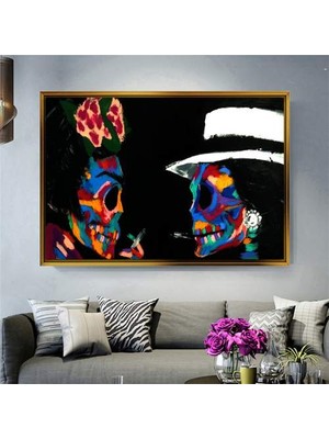 Giyense Altın Çerçeveli Dekoratif Tablo RG590