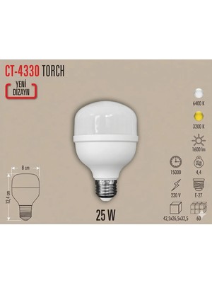 Cata Ct 4330 18w Led Ampül Günışığı
