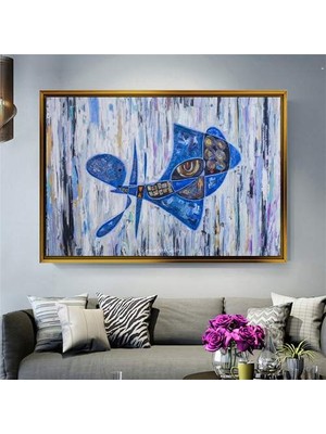 Giyense Altın Çerçeveli Dekoratif Tablo RG782