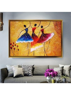Giyense Altın Çerçeveli Dekoratif Tablo RG1499