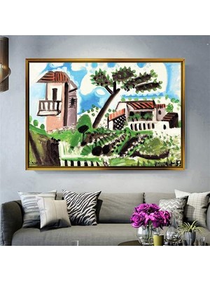 Giyense Altın Çerçeveli Dekoratif Tablo RG116