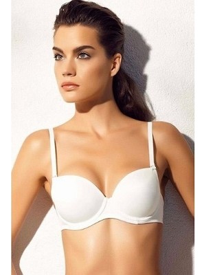 Pierre Cardin P6040 Beyaz Desteksiz Sütyen 90B Beden Dikişsiz Rahatlık Sunar