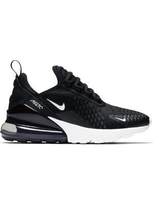 Nike Air Max 270 (Gs) Kadın Spor Ayakkabı Siyah 943345-001 Nefes Alabilir Yapı ile Konforlu
