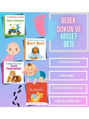 Pearson Bebek Kitapları - Bebek Dokun ve Hisset Kitap Seti