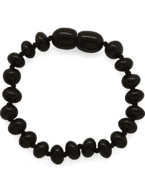 Tesbihname Vişne Rengi Doğal Damla Kehribar Bebek Bileklik