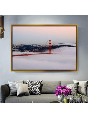 Giyense Altın Çerçeveli Dekoratif Tablo RG1344