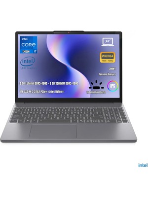 Lenovo Ideapad Slim 3 15IRH10 83K10061TR I7-13620H 16gb Ddr5 1tb SSD Wuxga 15.3" IPS 60Hz Freedos Taşınabilir Bilgisayar