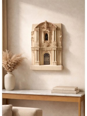 Yaratıcı Sanatlar Atölyesi Neoklasik Mimari Minyatürü Dekoratif Duvar Dekoru Duvar Dekorasyon 25 cm