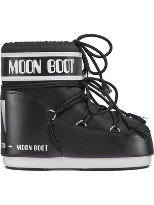 Moon Boot Erkek Kar Botu Classic Low 2 Siyah 14093400 001 Düz Tabanlı Rahat Tasarım