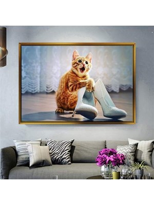 Giyense Altın Çerçeveli Dekoratif Tablo RG90
