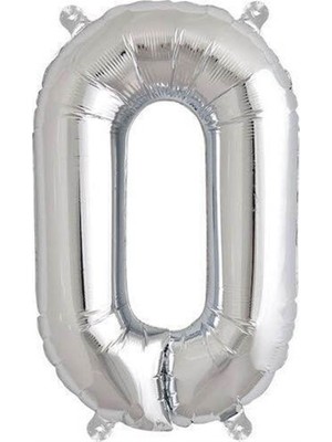 Parti Adresi Harf Folyo Balon O Harfi Gümüş Renk 100 Cm - 40"