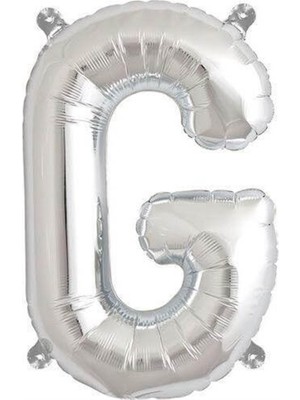 Parti Adresi Harf Folyo Balon G Harfi Gümüş Renk 76 Cm - 34"