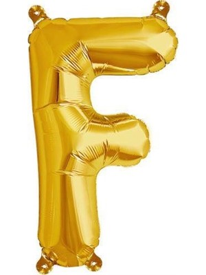 Parti Adresi Harf Folyo Balon F Harfi Altın Renk 76 Cm - 34"