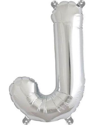 Parti Adresi Harf Folyo Balon J Harfi Gümüş Renk 100 Cm - 40"