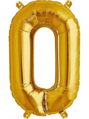 Parti Adresi Harf Folyo Balon O Harfi Altın Renk 100 Cm - 40"