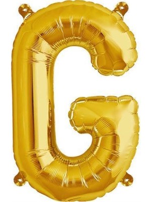 Parti Adresi Harf Folyo Balon G Harfi Altın Renk 76 Cm - 34"