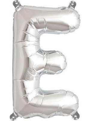 Parti Adresi Harf Folyo Balon E Harfi Gümüş Renk 100 Cm - 40"