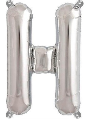 Parti Adresi Harf Folyo Balon H Harfi Gümüş Renk 100 Cm - 40"